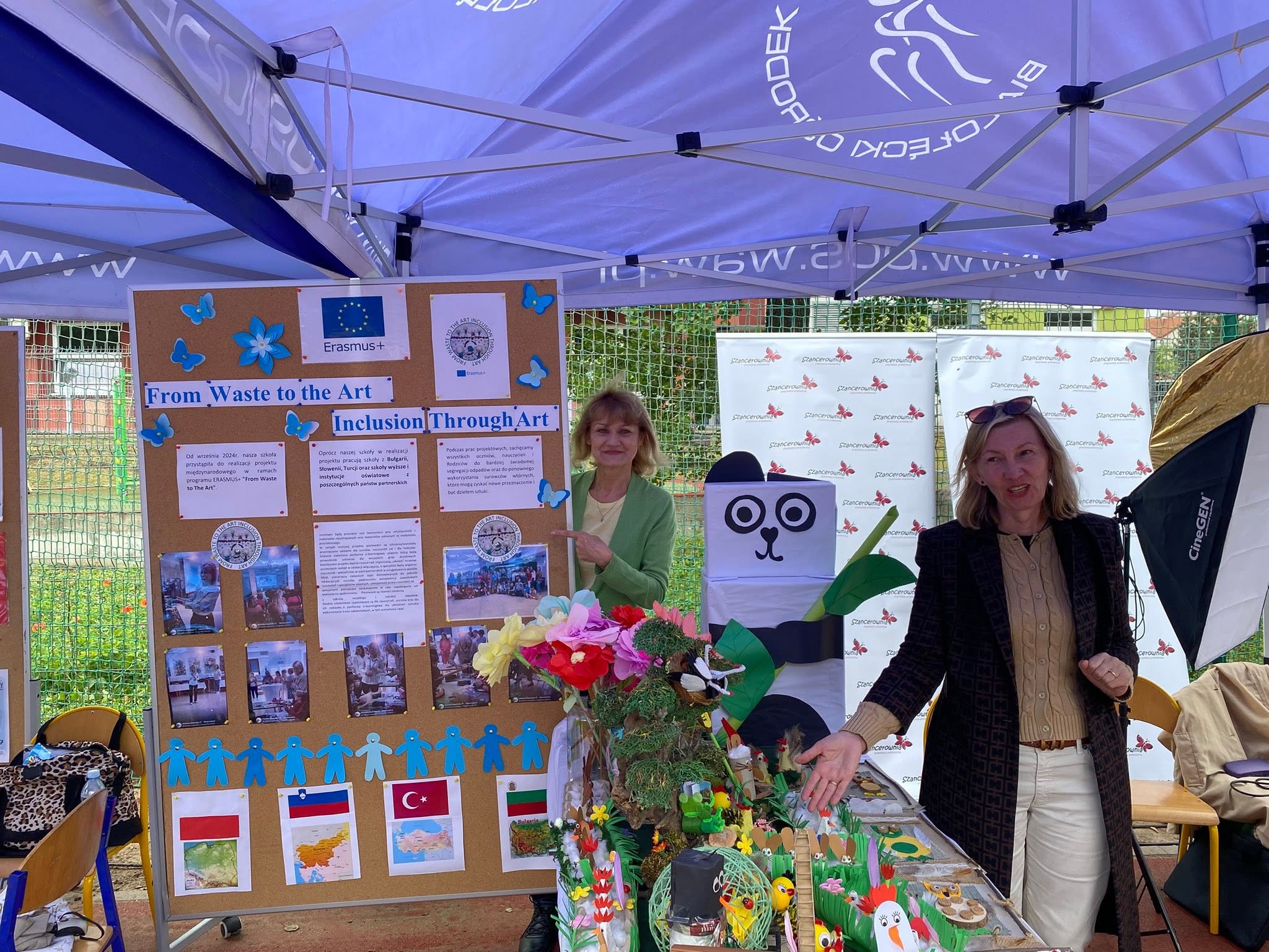 Zdjęcie Projekt Erasmus+ „From Waste to The Art Inclusion Through Art” na Pikniku Rodzinnym
